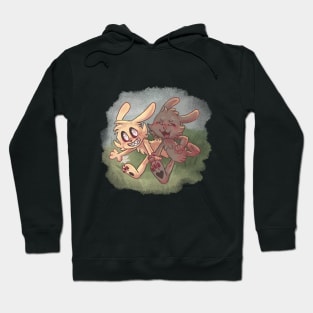 Rabbit and Brother Sticker! Hoodie